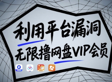 利用平台漏洞，无限撸网盘VIP会员，用户亲测有效!【漏洞原理+操作演示】-鲲鹏云网创
