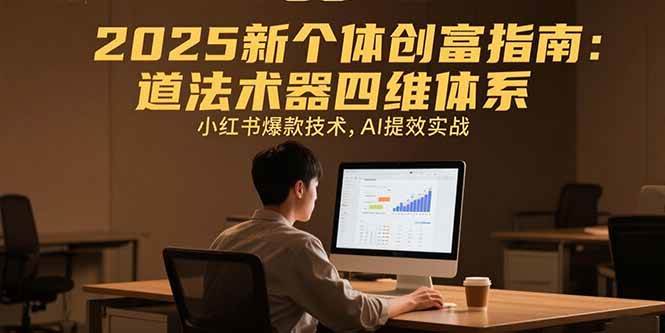 （15477期）2025新个体创富指南：道法术器四维体系，小红书爆款技术，AI提效实战-鲲鹏云网创