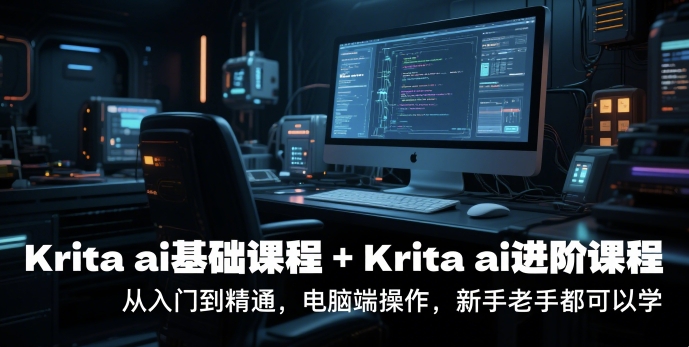 krita ai基础课程+Krita ai进阶课程，从入门到精通，电脑端操作，新手老手都可以学-鲲鹏云网创