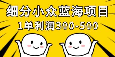 细分小众蓝海项目，一单利润3张，每月收入稳定过1w+-鲲鹏云网创