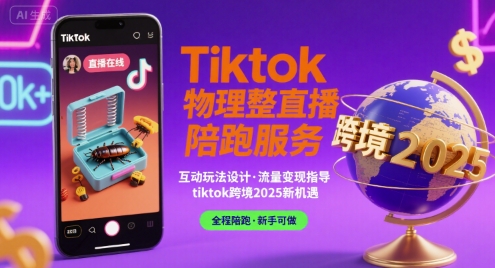 Tiktok物理整蛊直播陪跑服务-tiktok跨境2025-鲲鹏云网创