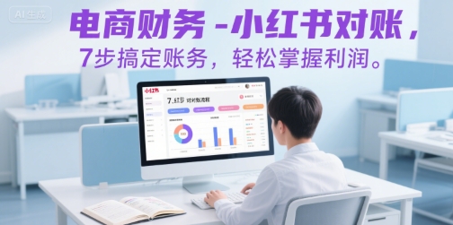 电商财务-小红书对账，7步搞定账务，轻松掌握利润-鲲鹏云网创