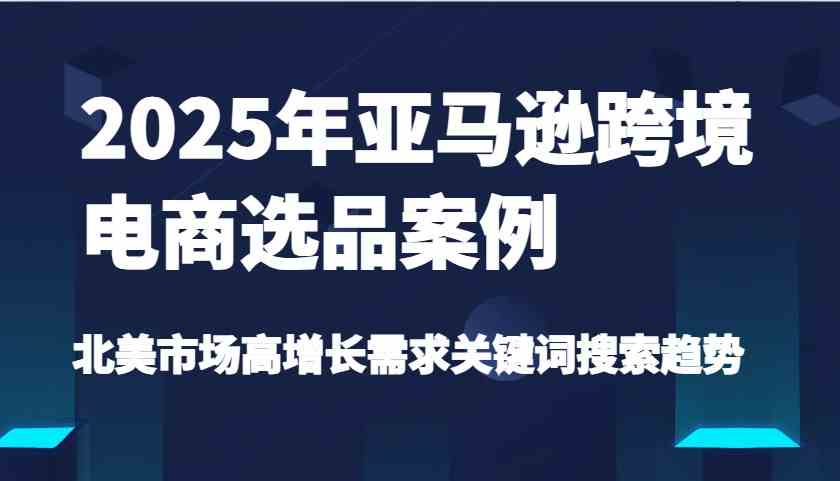 2025年亚马逊跨境电商选品案例-北美市场高增长需求关键词搜索趋势（更新)-鲲鹏云网创
