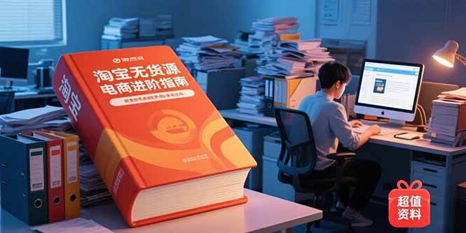 （15317期）淘宝无货源电商进阶指南，包含新人课、进阶课，配套资料，蓝海选品等-鲲鹏云网创