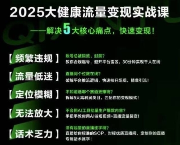 大健康流量全域新增长8.0，三月底线下课视频，大健康万亿蓝海，从类目突围到模式迭代-鲲鹏云网创