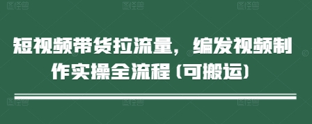 短视频带货拉流量，编发视频制作实操全流程(可搬运)-鲲鹏云网创