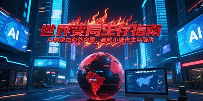 （15220期）付费文章《世界变局生存指南，AI转型加海外突围，破解小城市生存陷阱》-鲲鹏云网创