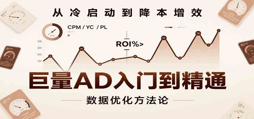 巨量AD入门到精通，含工具、设置、定向、优化等广告投放全流程-鲲鹏云网创