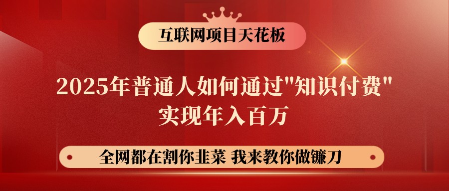 网创项目终点站-镰刀训练营超级IP合伙人，25年普通人如何通过“知识付费”年入百万-鲲鹏云网创