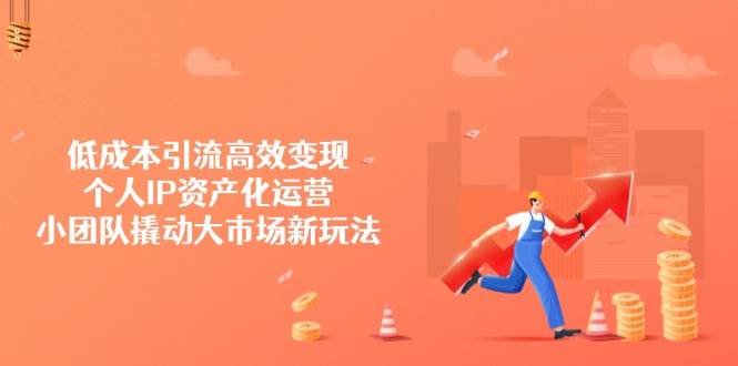 低成本引流高效变现，个人IP资产化运营，小团队撬动大市场新玩法-鲲鹏云网创