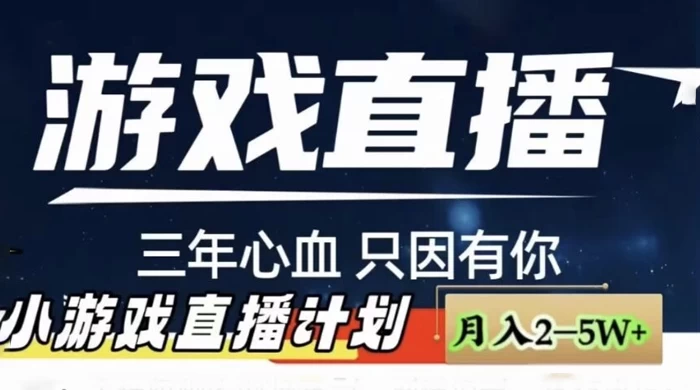 快手抖音小游戏直播月入 5-10 万，小白秒变大神-鲲鹏云网创